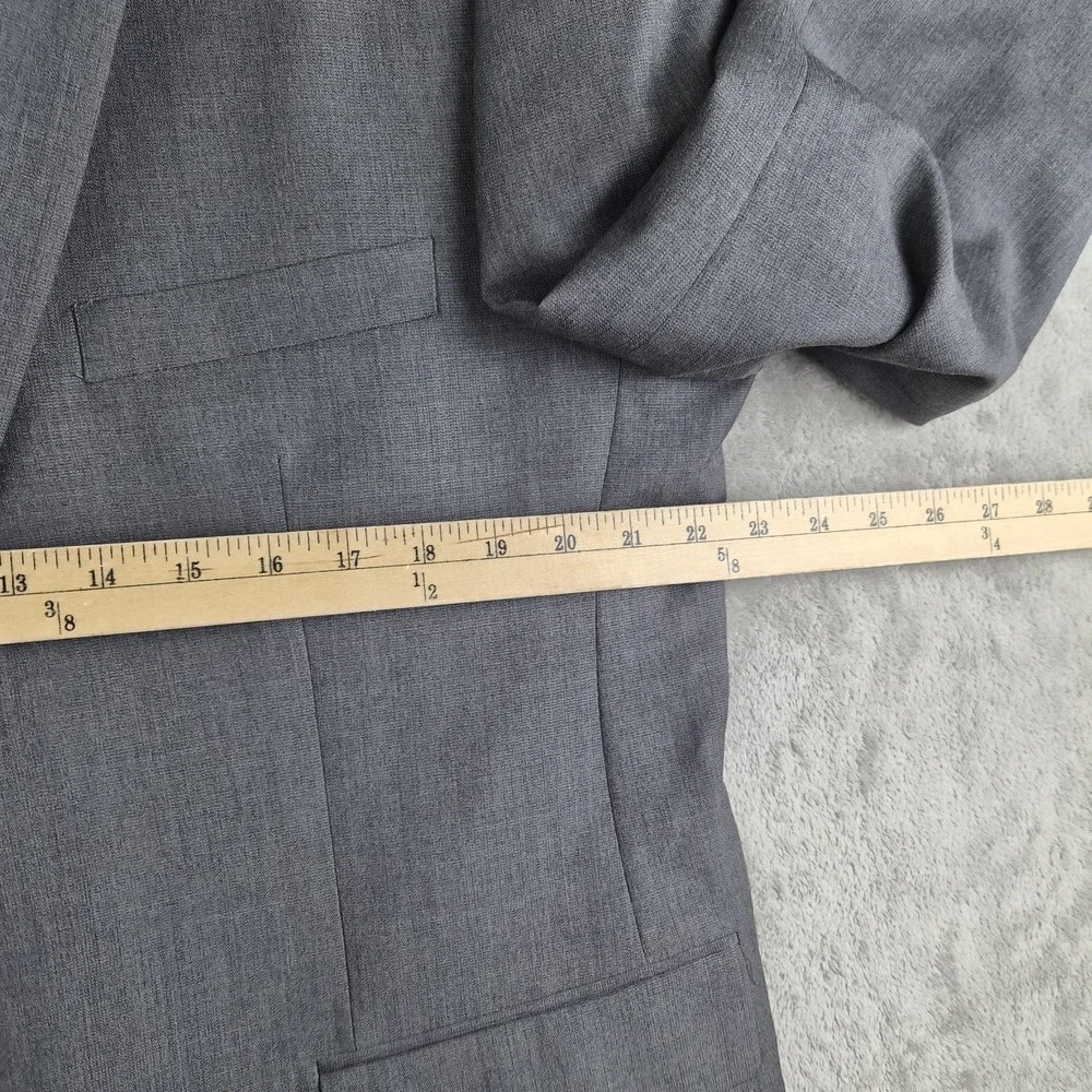 Pronto Uomo Blazer Jacket Mens 46 Gray Wool Blend 2 Buttons Sport Coat‎ Formal